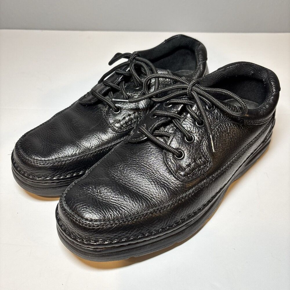 Nunn Bush Men’s 9.5M Cameron Black Leather Moc Toe Oxford Shoes Business Casual
